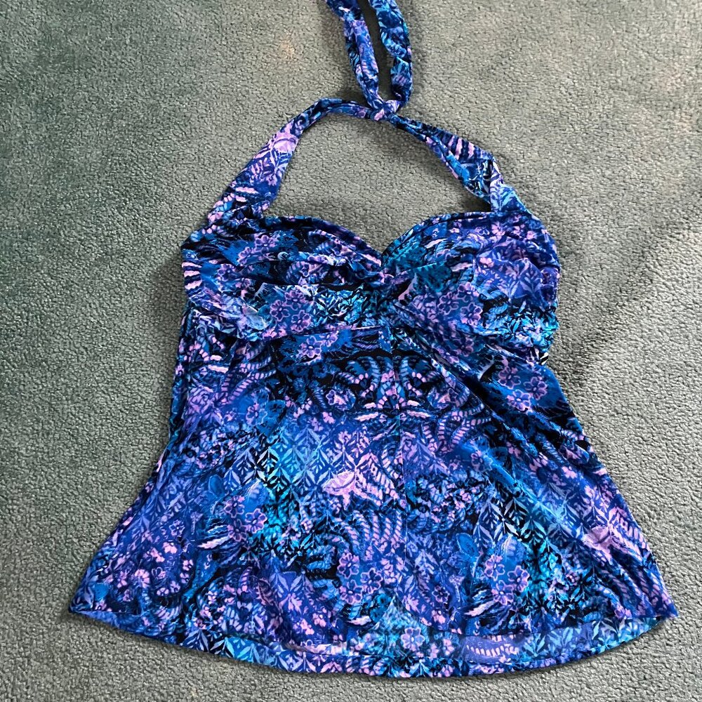 Gorgeous Flowy Jewel Tones Tankini